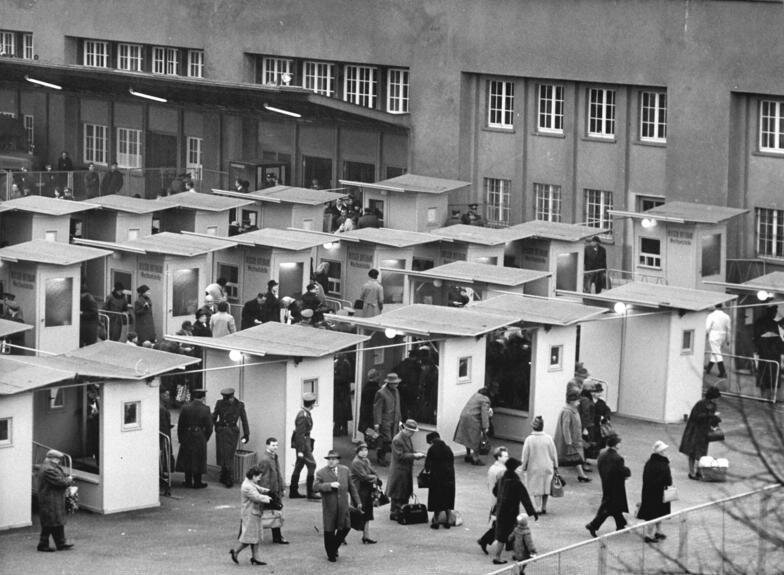 Passport control at Bahnhof Friedrichstraße 1964