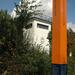 Memorial stele for the Berlin Wall and border watchtower, Bergfelde