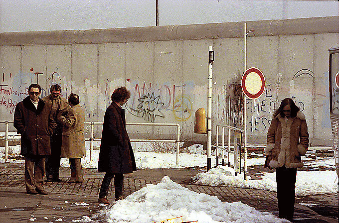 The Berlin Wall at Potsdamer Platz, photographed in 1980