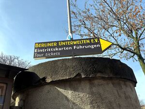 Kassenhäuschen der Berliner Unterwelten am Gesundbrunnen