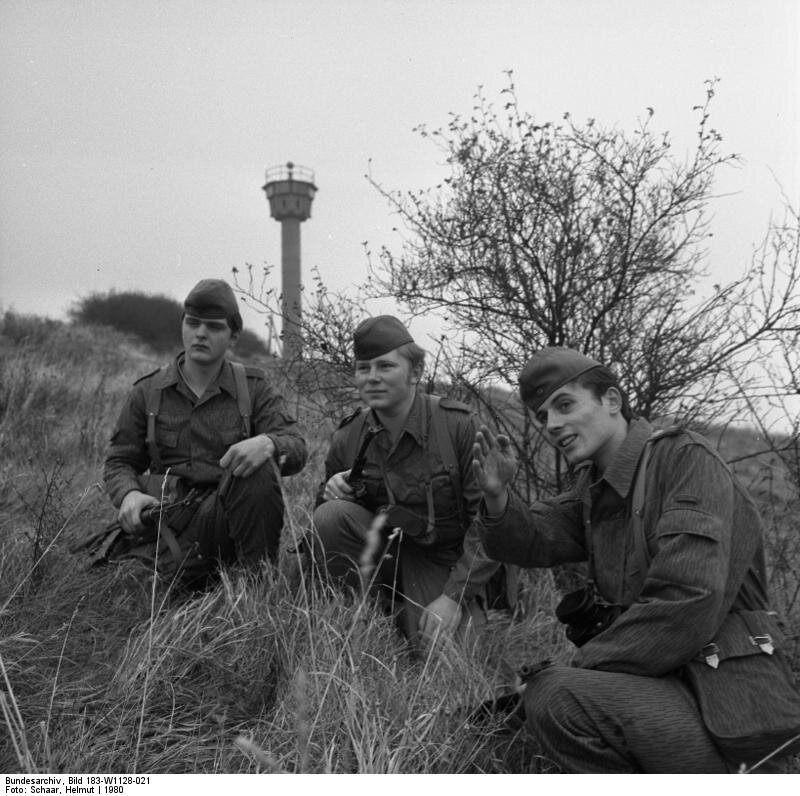 NVA border soldiers receiving their duty briefing