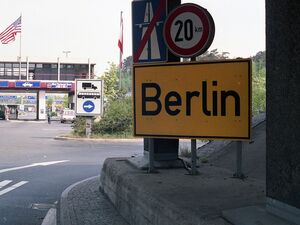Ortsschild Berlin Drewitz