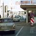 Traffic passing through Checkpoint Charlie after fall of the Berlin Wall in 1989