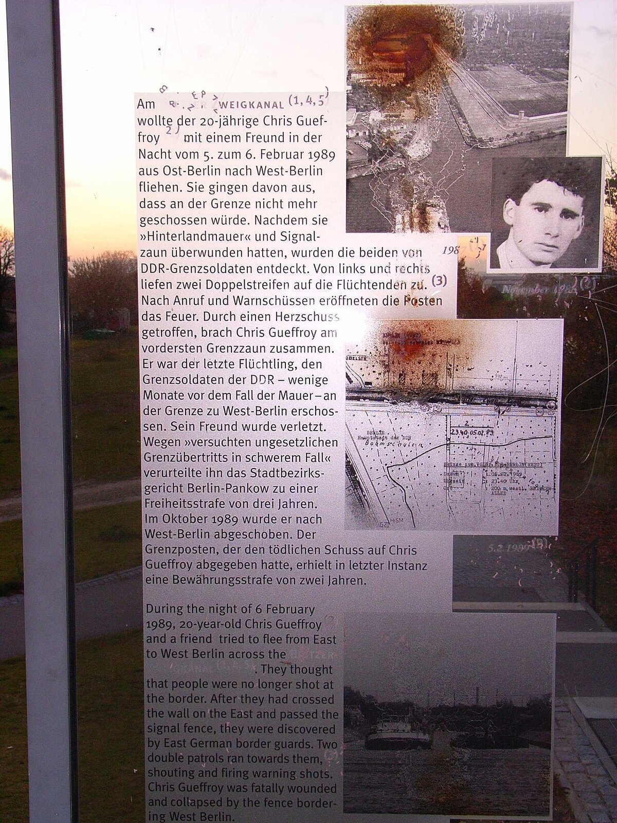 Chris Gueffroy memorial in Treptow