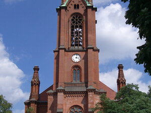 Gethsemanekirche, Stargarder Straße, Prenzlauer Berg, Zentrum der Mahnwache der Friedlichen Revolution 1989