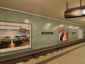 U-Bahnhof Alexanderplatz, Bahnsteig Linie U8