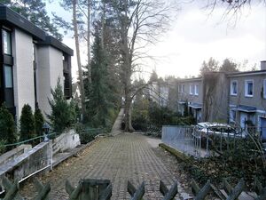 Blick von Frohnau Richtung Glienicke/Nordbahn über die ehemalige Grenze am Entenschnabel