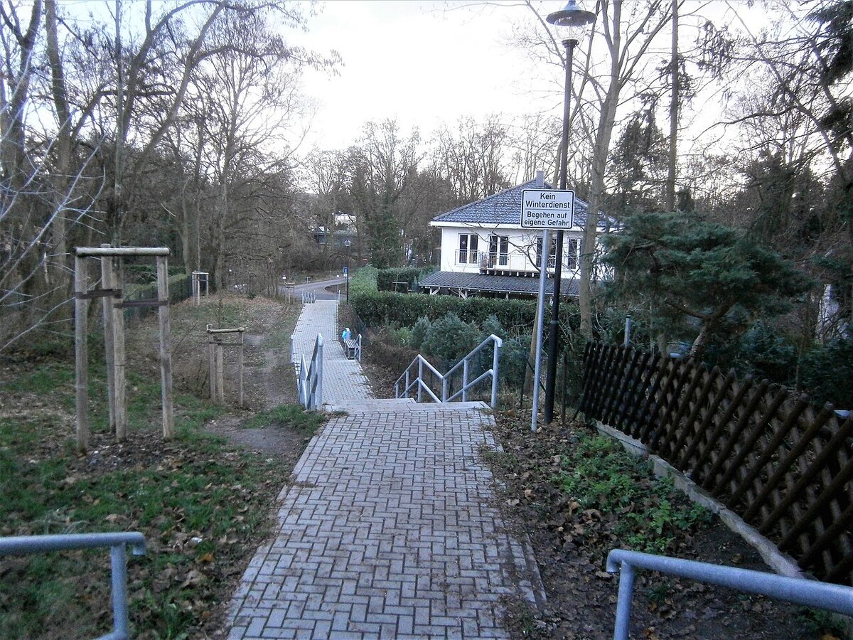 Ehemaliger Mauerverlauf am Entenschnabel zwischen Frohnau und Glienicke/Nordbahn