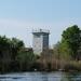 Grenzwachturm der Berliner Mauer in Nieder Neuendorf, von der Havel aus gesehen