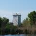 Grenzwachturm der Berliner Mauer in Nieder Neuendorf, von der Havel aus gesehen