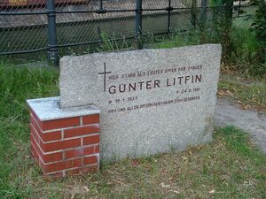 Gedenkstein für Günter Litfin