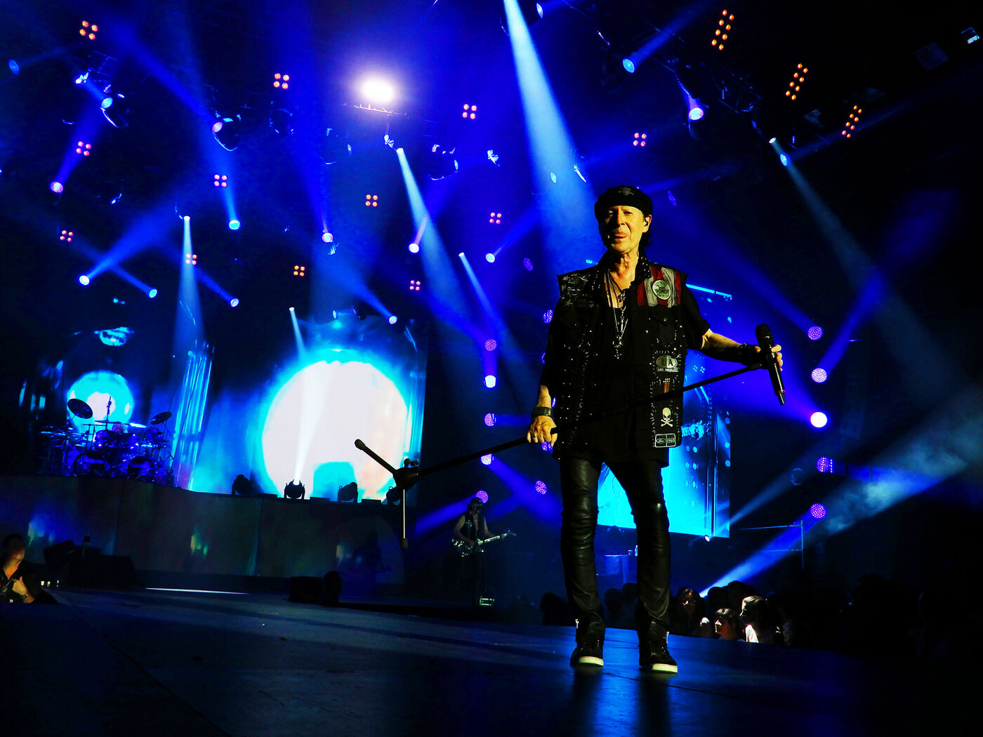 Klaus Meine of the Scorpions, who wrote Wind of Change, performing live