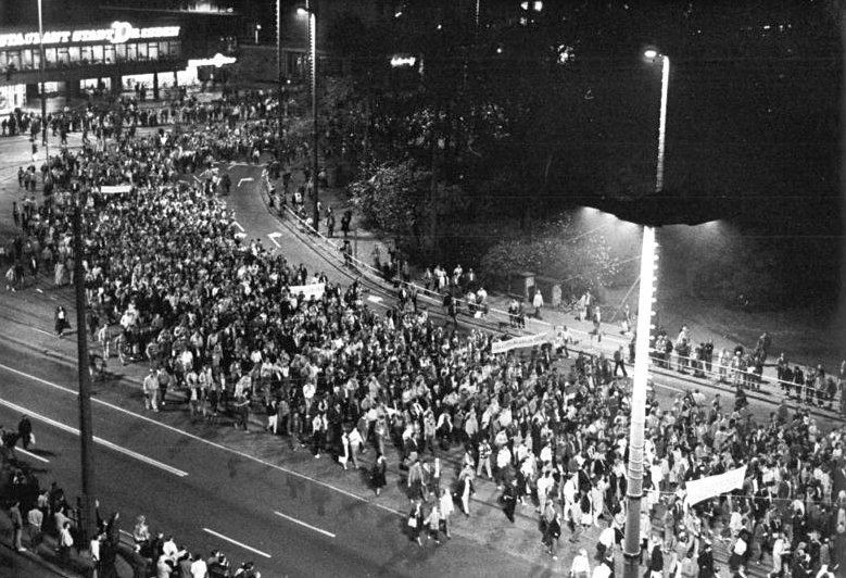 Monday demonstration in Leipzig, 23 October 1989
