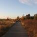 Berlin Wall Trail near Lichtenrade, with Lichterfelde power station in the background