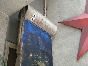 Mauerabschnitt im Museum Haus am Checkpoint Charlie