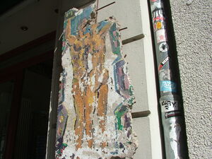 Ausgestelltes Mauerelement im Museum Haus am Checkpoint Charlie