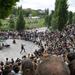 Sonntägliches Karaoke im Bearpit-Amphitheater im Mauerpark, Berlin