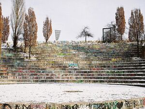 Bearpit-Amphitheater im Mauerpark, ehemaliger Todesstreifen der Berliner Mauer