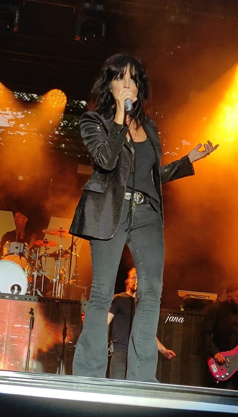 The German singer Nena, whose 1983 hit 99 Luftballons came out of Cold War West Berlin, performing live