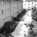 Innenhof der Gebäude des Flüchtlingslagers Marienfelde, West-Berlin