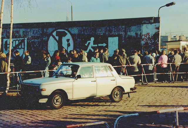 Crossing into West Germany, near Potsdamer Platz, 1989