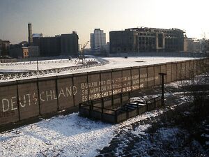 Berliner Mauer am Potsdamer Platz, Blick nach Osten, November 1975