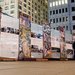 Remaining Berlin Wall segments displayed at Potsdamer Platz, Berlin