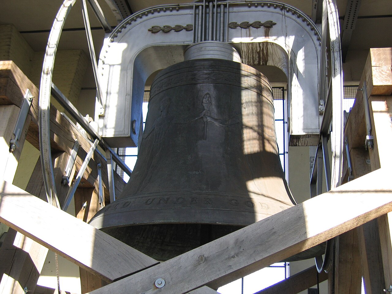 The Freedom Bell (Freiheitsglocke) in the Rathaus Schöneberg tower