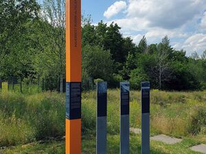 Gedenktafel zur Berliner Mauer am Berliner Mauerweg in Altglienicke