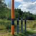 Memorial plaque for the Berlin Wall on the Berliner Mauerweg, Altglienicke