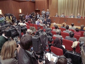 Schabowskis Pressekonferenz, die den Mauerfall auslöste, 9. November 1989