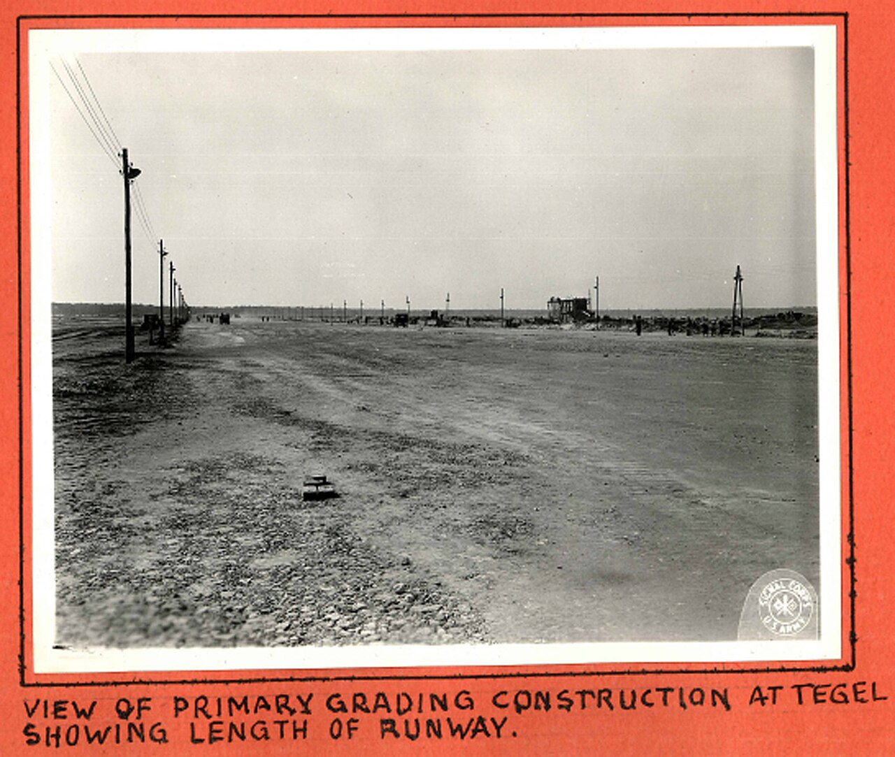 Grading the runway during the 90-day construction of Tegel airfield, 1948