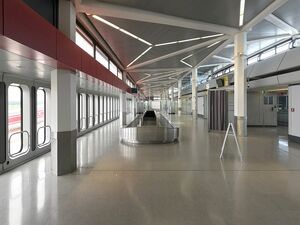Im Terminal A nach der Schließung des Flughafens Tegel, 2021