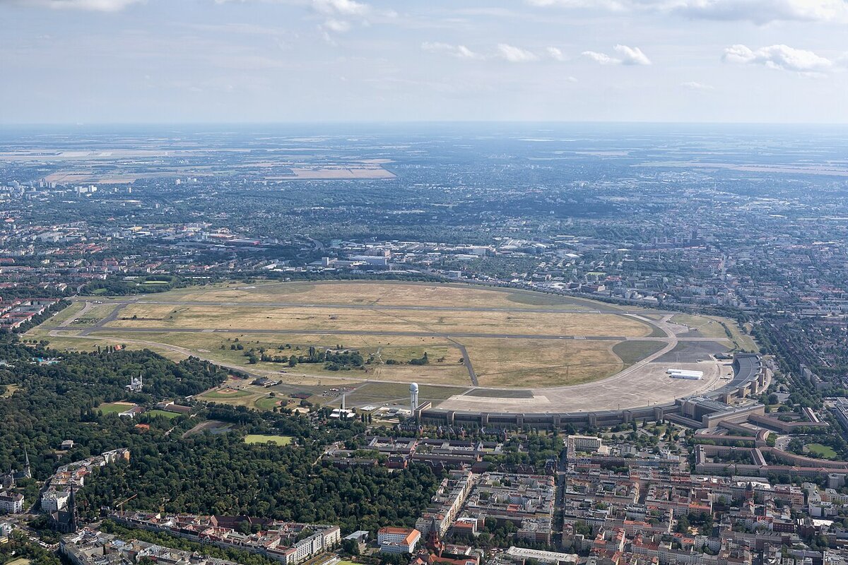 Flughafen Tempelhof aus der Vogelperspektive