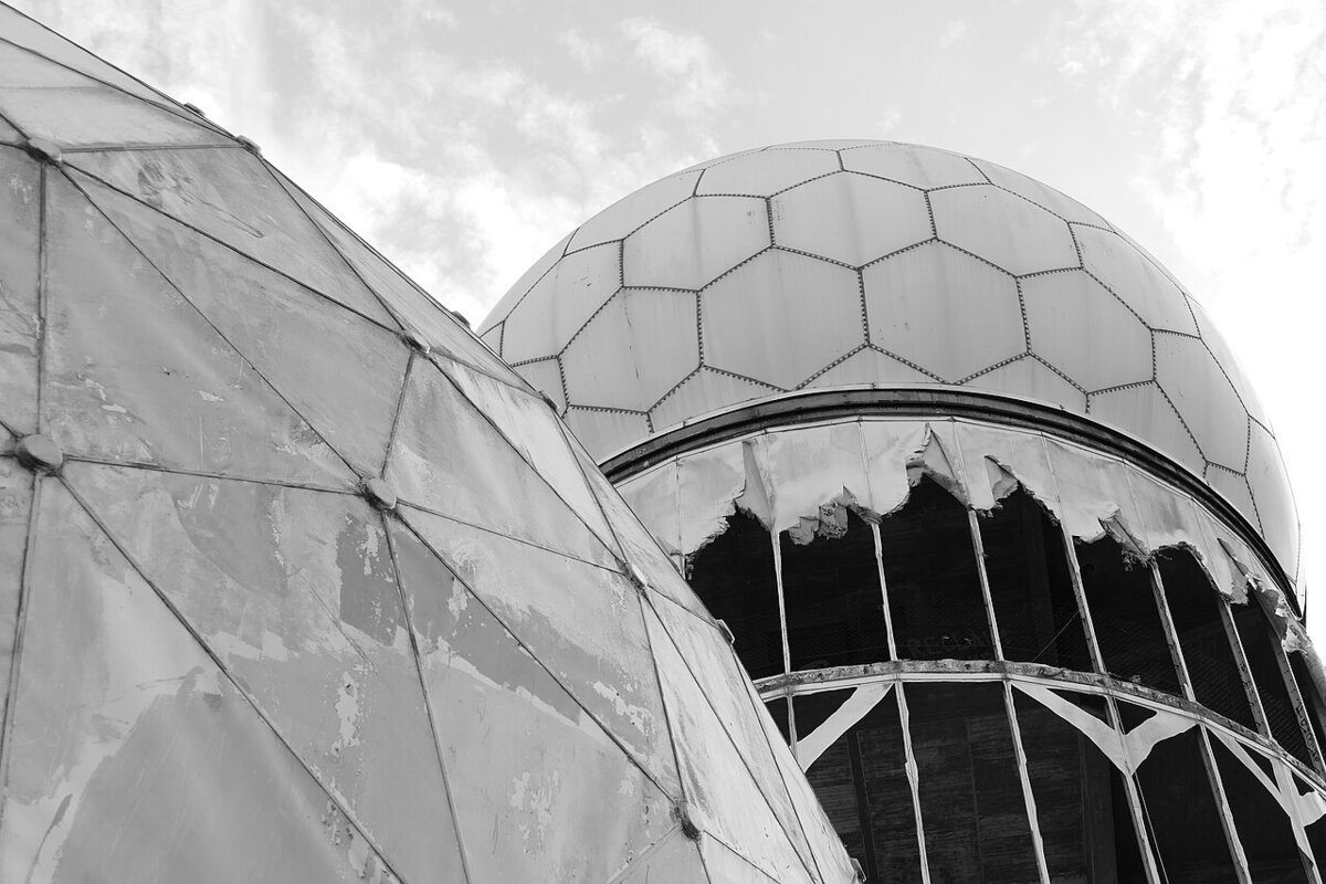 NSA listening station radomes on Teufelsberg