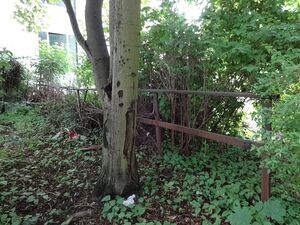 Ehemalige Grenzmarkierungen an der Lohmühlenstraße 35, Alt-Treptow