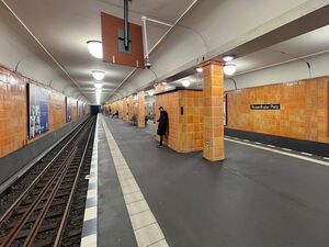 U-Bahnhof Rosenthaler Platz, Berlin-Mitte, entworfen von Alfred Grenander