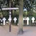 White Crosses memorial for Berlin Wall victims near the Reichstag